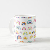 Kleurrijk Boho Regenboog Patroon Koffiemok (Voorkant links)
