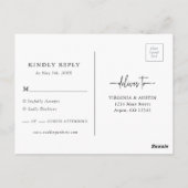 Kleurrijk Boho RSVP-Briefkaart Briefkaart (Achterkant)