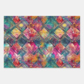 KLEURRIJK BOHO WATERVERF BLOEMENDECORATIEF PAPIER INPAKPAPIER VEL (Voorkant 3)