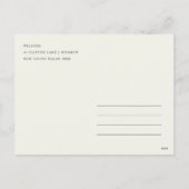 Kleurrijk Bold Retro Abstract Kerstlandschap Feestdagenkaart (Achterkant)