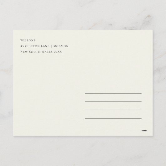 Kleurrijk Bold Retro Abstract Kerstlandschap Feestdagenkaart (Achterkant)