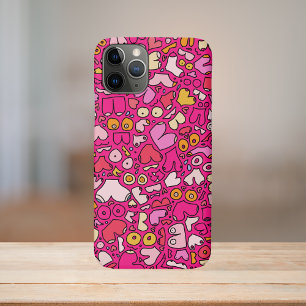 Kleurrijk borstpatroon steen onderzetter Case-Mate iPhone case