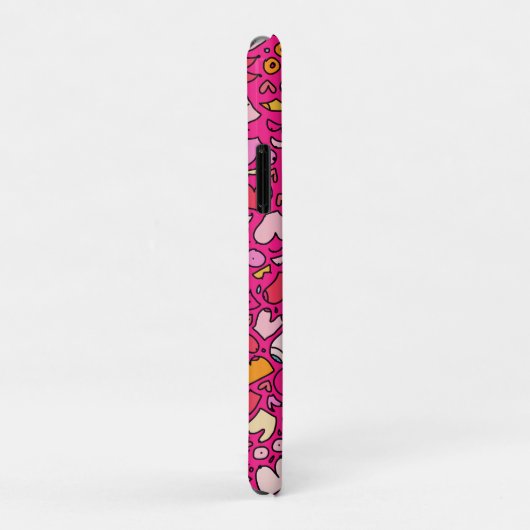 Kleurrijk borstpatroon steen onderzetter Case-Mate iPhone case (Achterkant/rechts)