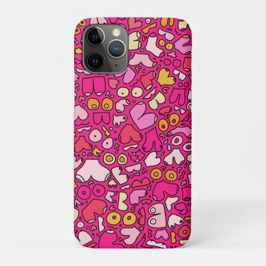 Kleurrijk borstpatroon steen onderzetter Case-Mate iPhone case (Achterkant)