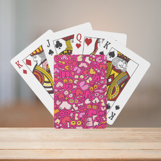 kleurrijk borstpatroon stenen onderzetter pokerkaarten