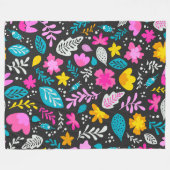 Kleurrijk bos 60x80 fleece deken (Voorkant (Horizontaal))