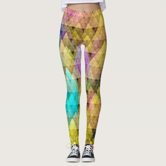 Kleurrijk bos leggings (Voorkant)