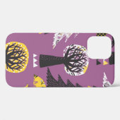 Kleurrijk bos met vogelnaadloze tegel Case-Mate iPhone case (Achterkant (horizontaal))