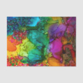 Kleurrijk Bos met Vogels Weefselpapier Tissuepapier (Voorkant)