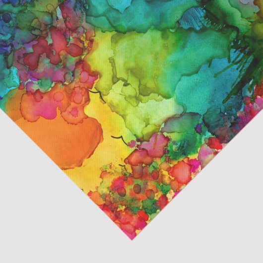 Kleurrijk Bos met Vogels Weefselpapier Tissuepapier (Detail)