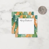 Kleurrijk bos van Evergreen met kerstbomen Notitiekaartje (Voorkant / Achterkant in situ)