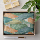 Kleurrijk bos van Evergreen met kerstbomen Tissuepapier (Geschenk)