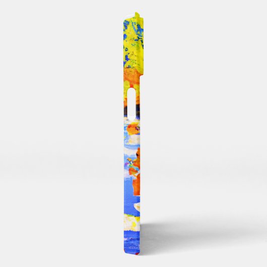 Kleurrijk bosmoeras. Bestel nu iPhone Hoesje (Rechterkant)