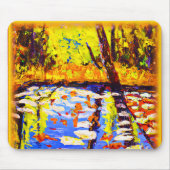 Kleurrijk bosmoeras. Bestel nu Muismat (Voorkant)