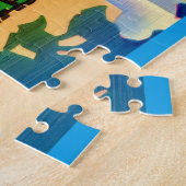 Kleurrijk Boston Briefkaart 11x14 Legpuzzel (Zijkant)