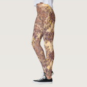  kleurrijk botanisch bloemmotief leggings (Links)