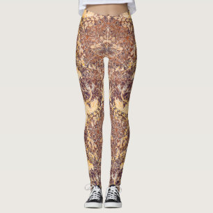  kleurrijk botanisch bloemmotief leggings