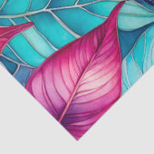 Kleurrijk Botanisch Kunstweefsel Papier (Detail)