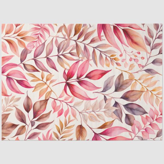 Kleurrijk Botanisch Kunstweefsel Papier (Voorkant)
