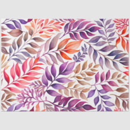 Kleurrijk Botanisch Kunstweefsel Papier
