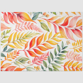 Kleurrijk Botanisch Kunstweefsel Papier