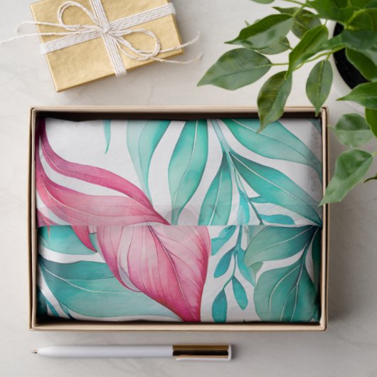 Kleurrijk Botanisch Kunstweefsel Papier (Geschenk)