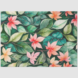 Kleurrijk Botanisch Kunstweefsel Papier