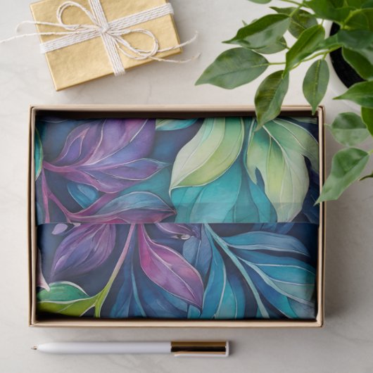 Kleurrijk Botanisch Kunstweefsel Papier (Geschenk)