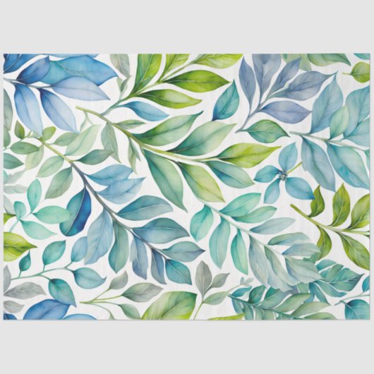 Kleurrijk Botanisch Kunstweefsel Papier (Voorkant)