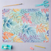 Kleurrijk Botanisch Kunstweefsel Papier (Craft)