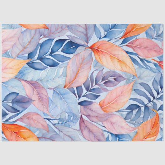 Kleurrijk Botanisch Kunstweefsel Papier (Voorkant)