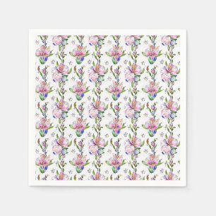 Kleurrijk Botanisch Patroon - Artistieke Flora Servet