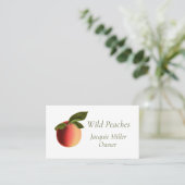 Kleurrijk Botanisch Perzik Visitekaartje (Staand voorkant)