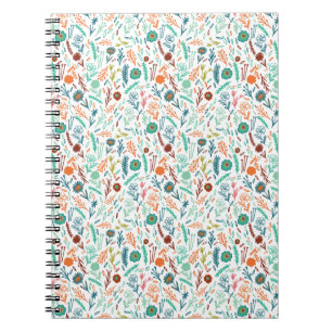 Kleurrijk botanisch schetsboek notitieboek