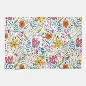 Kleurrijk Botanisch Theedoek (Horizontaal)