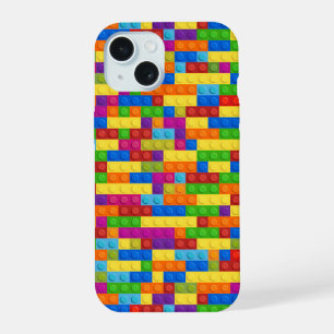 Kleurrijk Bouwblok Patroon iPhone 15 Case
