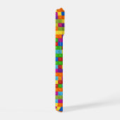 Kleurrijk bouwsteenpatroon iPhone 15 case (Rechterkant)