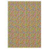 Kleurrijk bouwsteenpatroon tafelkleed (Voorkant)