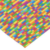 Kleurrijk bouwsteenpatroon tafelkleed (Gekanteld)