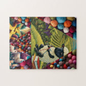 Kleurrijk Breien Schapenwol Garen Spel Legpuzzel (Horizontaal)