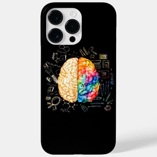 Kleurrijk brein - wetenschap en kunst - neuroweten Case-Mate iPhone case (Achterkant)