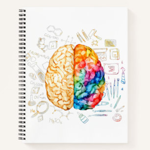 Kleurrijk Brein - Wetenschap En Kunst - Neuroweten Notitieboek