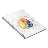 Kleurrijk brein - wetenschap en kunst - neuroweten notitieboek (Rechterzijde)