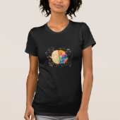 Kleurrijk brein - wetenschap en kunst - neuroweten t-shirt (Voorkant)