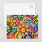 Kleurrijk briefkaart (Voorkant / Achterkant)