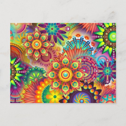 Kleurrijk briefkaart (Voorkant)