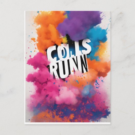 kleurrijk briefkaart (Voorkant)