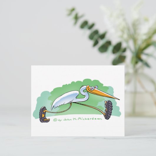 Kleurrijk briefkaart met tropische vogels in sanda (Staand voorkant)