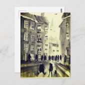 Kleurrijk briefkaart voor stadkunst #12 (Voorkant / Achterkant)