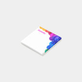 Kleurrijk Bright Floral Patroon op maat Post-it® Notes (Schuin)